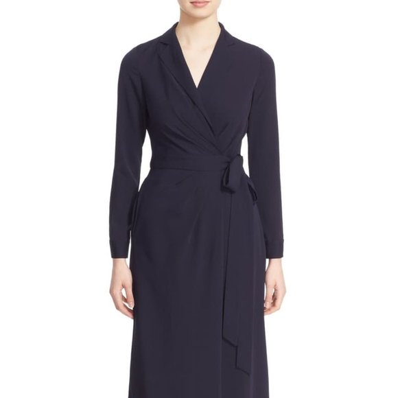 Satin Georgette Wrap Dress Caroline Issa SOLD OUT! - Picture 4 of 5